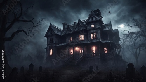 spooky house in the woods © Lady