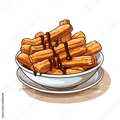Portion of churros