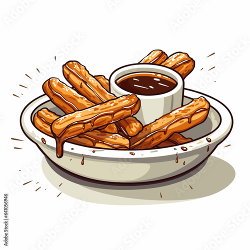 Portion of churros