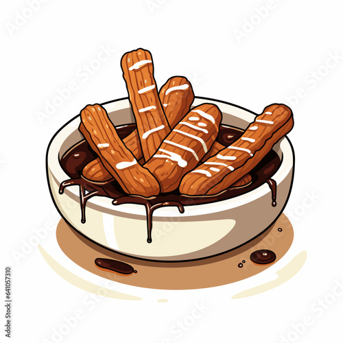 Portion of churros