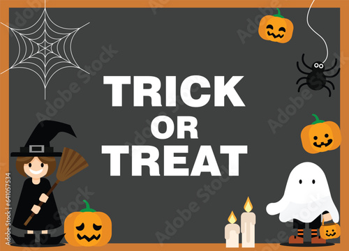 Enchanting Halloween Vector: Pumpkin, Ghost, Witch, and Spider in Isolated Illustration