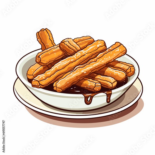 Portion of churros
