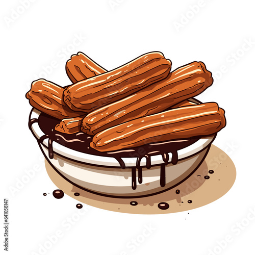 Portion of churros