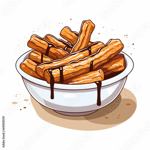 Portion of churros
