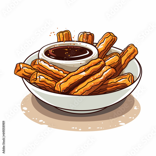 Portion of churros