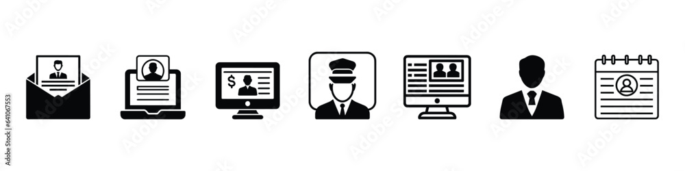 Hiring Vector Line Icon, employee hiring icon symbol concept, Search job vacancy icon in flat style. Resume vector line design single isolated icon Hiring Vector Line Icon, employee hiring icon symbol concept, Search job vacancy icon in flat style. Resume vector line design single isolated icon