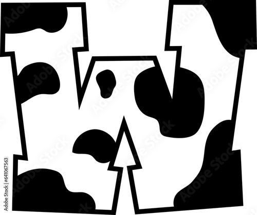 Bold Cow Alphabet Font W