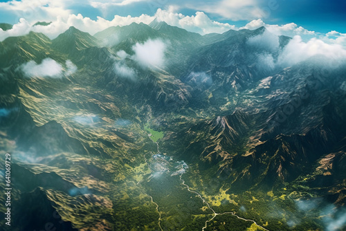 Nature Mountain Peak Aerial View Photography © berkahjaya