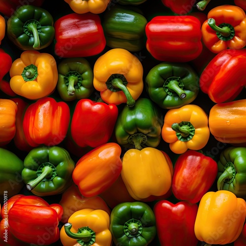 Peppers as seamless tiles