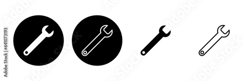 Wrench icon set. repair icon vector. tools icon vector