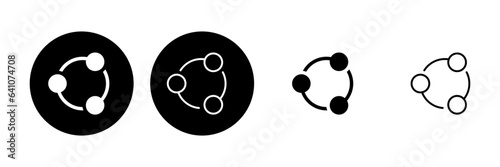 Share icon set. Sharing vector icon
