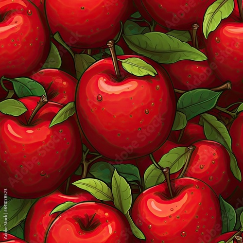 Apples as seamless tiles