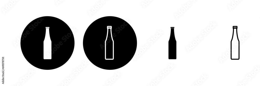 Bottle icon set. bottle vector icon Bottle icon set. bottle vector icon
