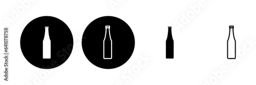 Bottle icon set. bottle vector icon