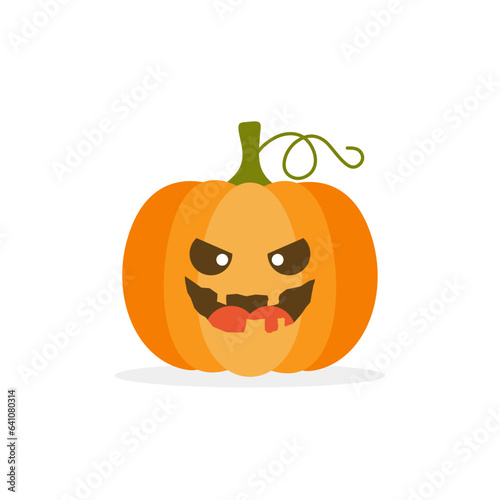 Wallpaper Mural Halloween Pumpkins or Jack O'Lanterns flat design vector illustration Torontodigital.ca