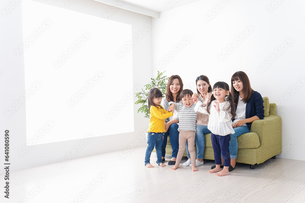 お母さんと子供たち