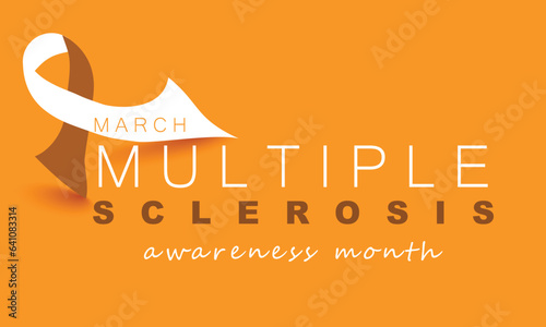 Multiple Sclerosis awareness month. background, banner, card, poster, template. Vector illustration.