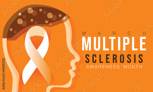 Multiple Sclerosis awareness month. background, banner, card, poster, template. Vector illustration.