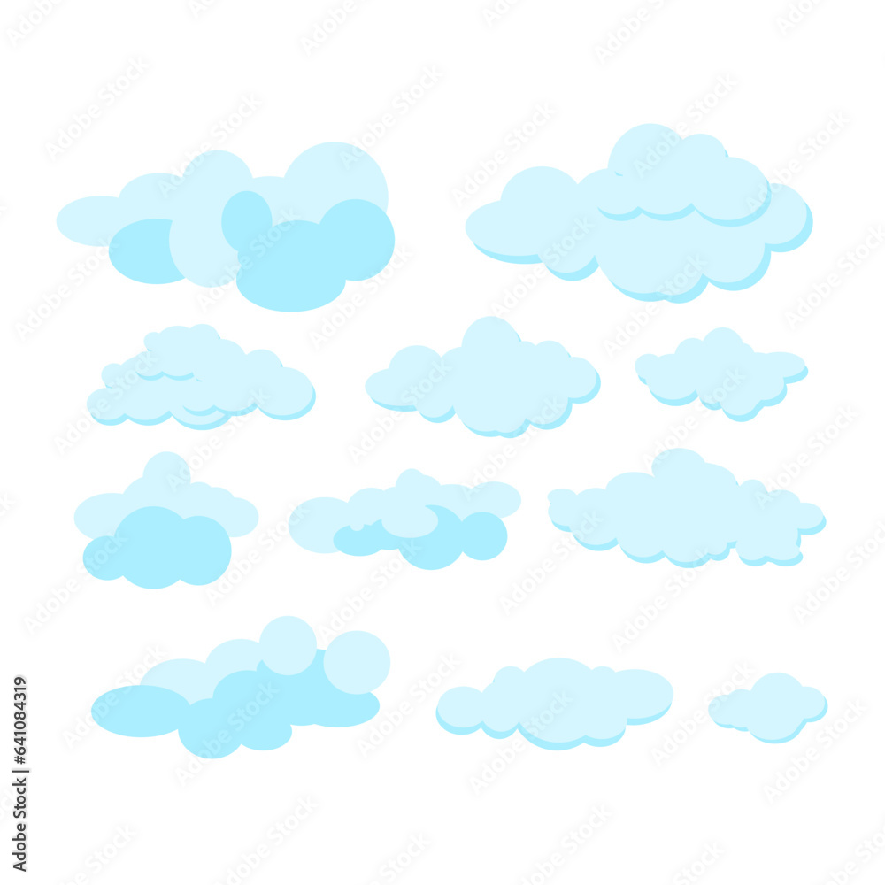 Vector cloud set, collection graphic illustration design. Vector cloud set, collection graphic illustration design.