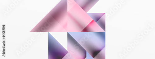 Captivating vector abstraction. Triangles interlock in mesmerizing dance, crafting dynamic geometric backdrop. Fusion of shapes and angles creates artful symphony of modern design