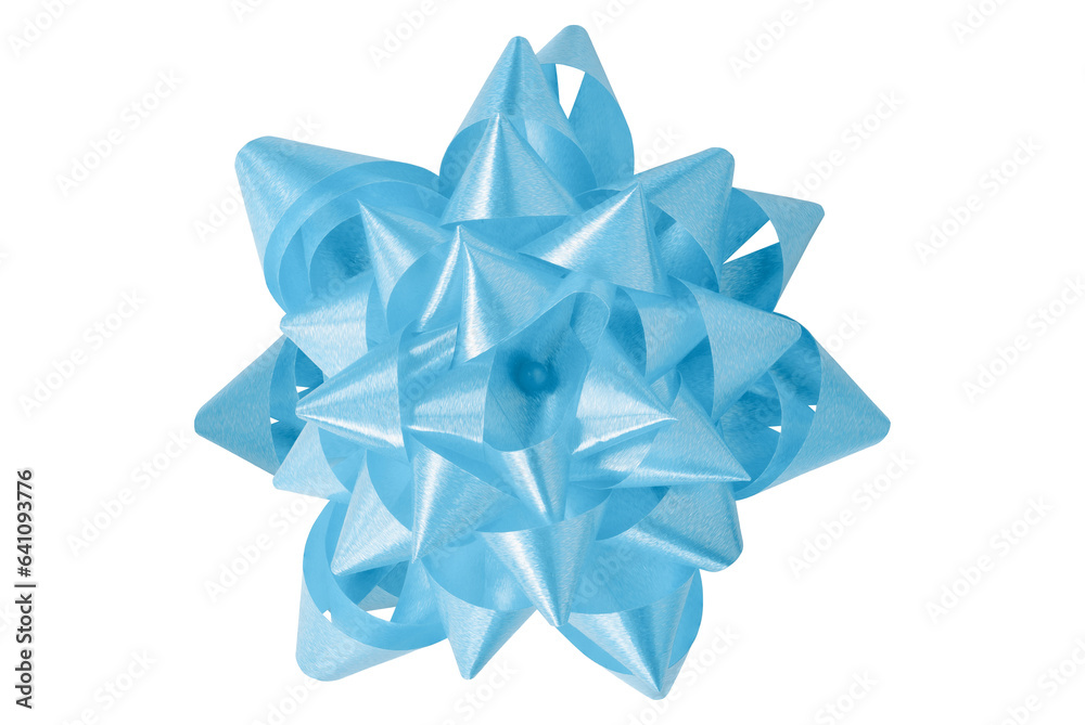 light blue gift bow ribbon isolated on transparent background light blue gift bow ribbon isolated on transparent background