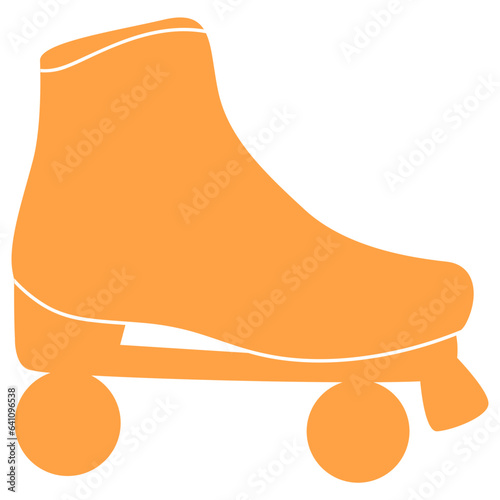 Roller skate silhouette illustration