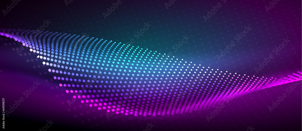 A sleek and stylish design featuring a smooth neon wave glowing against a dark background, perfect for adding a modern and edgy touch to any project A sleek and stylish design featuring a smooth neon wave glowing against a dark background, perfect for adding a modern and edgy touch to any project