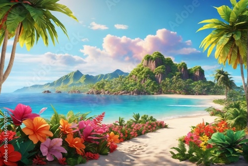 tropical beach wallpaper