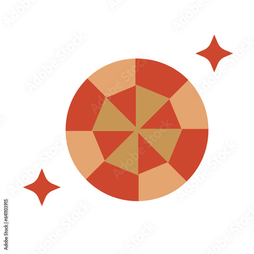 Diamond flat illustration