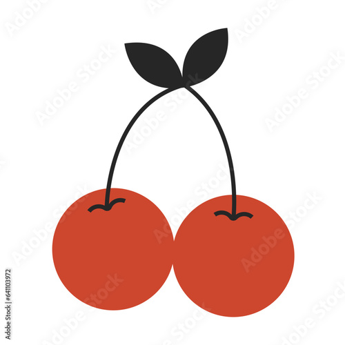 Cherry flat illustration