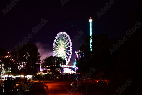 Backfischfest in City of Worms Germany iluminated photo