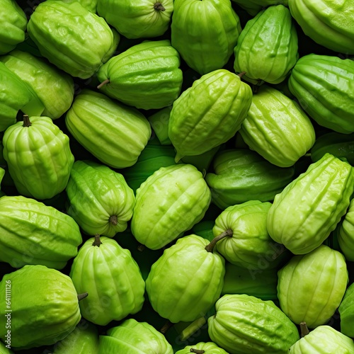 Chayote Squash as seamless tiles