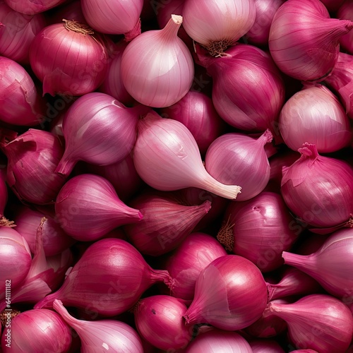 Shallots as seamless tiles