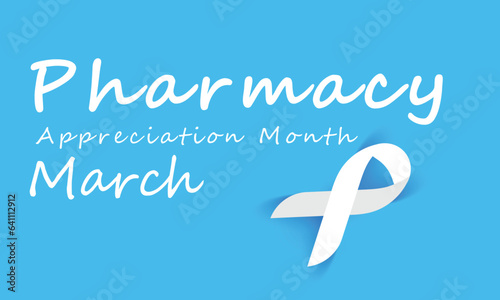 Pharmacy appreciation month. background, banner, card, poster, template. Vector illustration.
