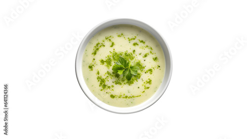 delicious soup bowl on transparent background