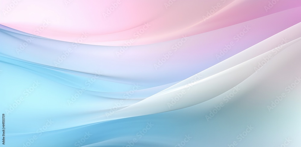 Fototapeta premium Abstract background with smooth lines in pastel pink and blue colors