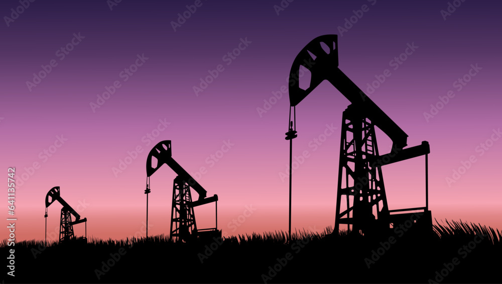 pump jack oil field pump jack oil field