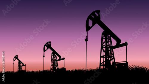 pump jack oil field photo