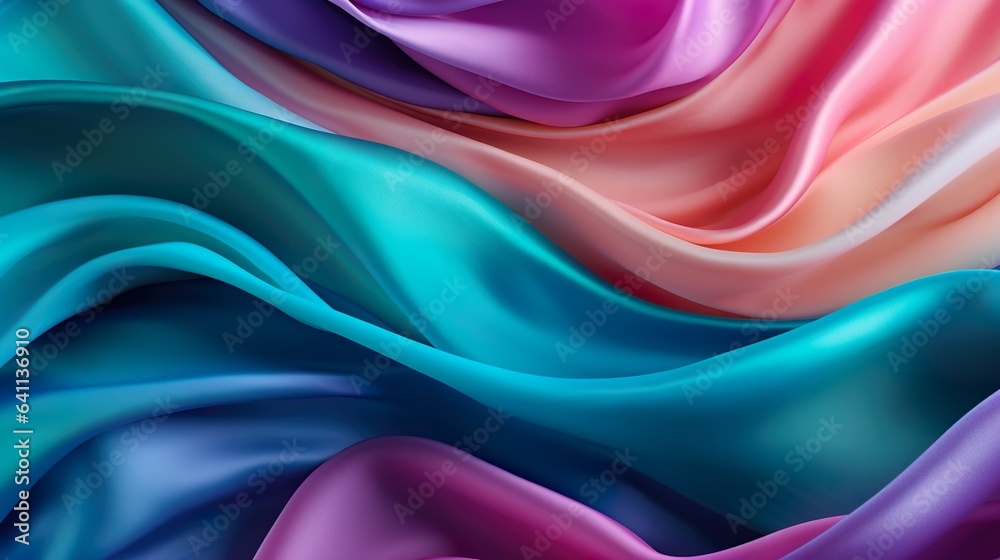 a background of high-quality silk fabrics