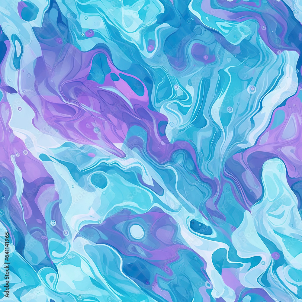 Scientific water pattern. Water surface. For banner, postcard, book illustration. Created with generative AI tools