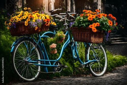 bicycle and flowers © umair