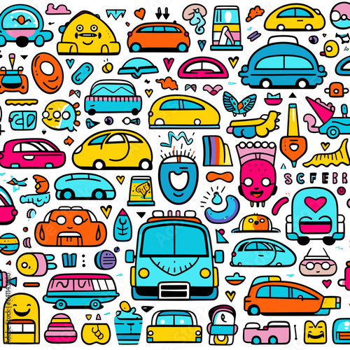  cars cute background