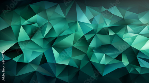 Green polygon background