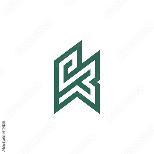 Letter EK or KE logo