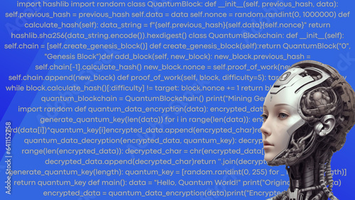 Artificial intelligence - programming code - new technology - working and learning with AI - optimizing work environment - computers and smartphones with AI