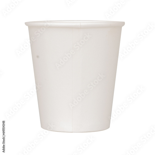 paper cups isolated on white background
