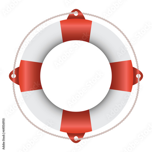 life buoy isolated on white