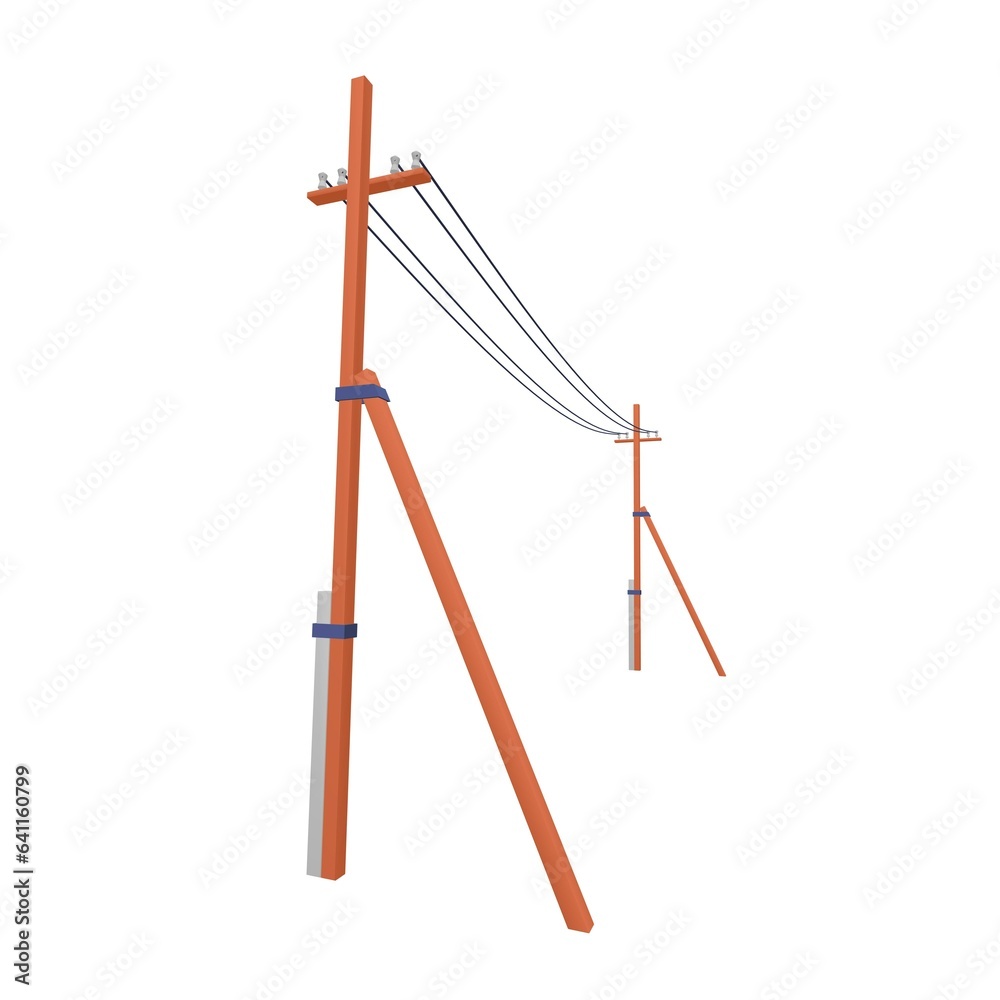Fototapeta premium Electrical transmission tower pylon