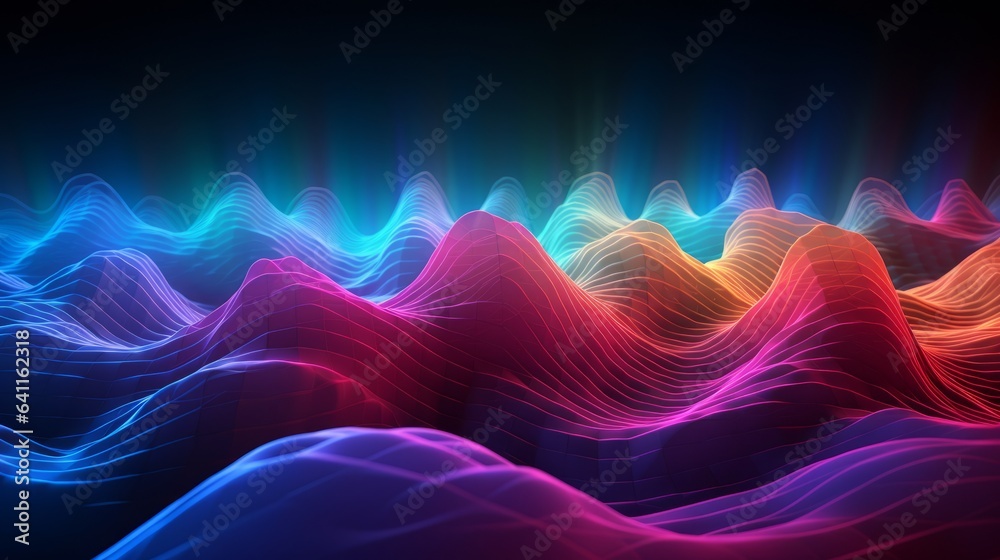 Obraz premium Abstract sound wave 