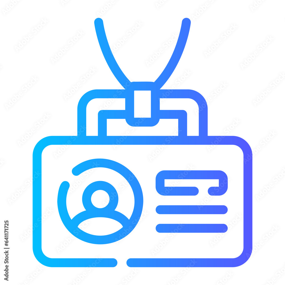 id card Line Gradient Icon id card Line Gradient Icon